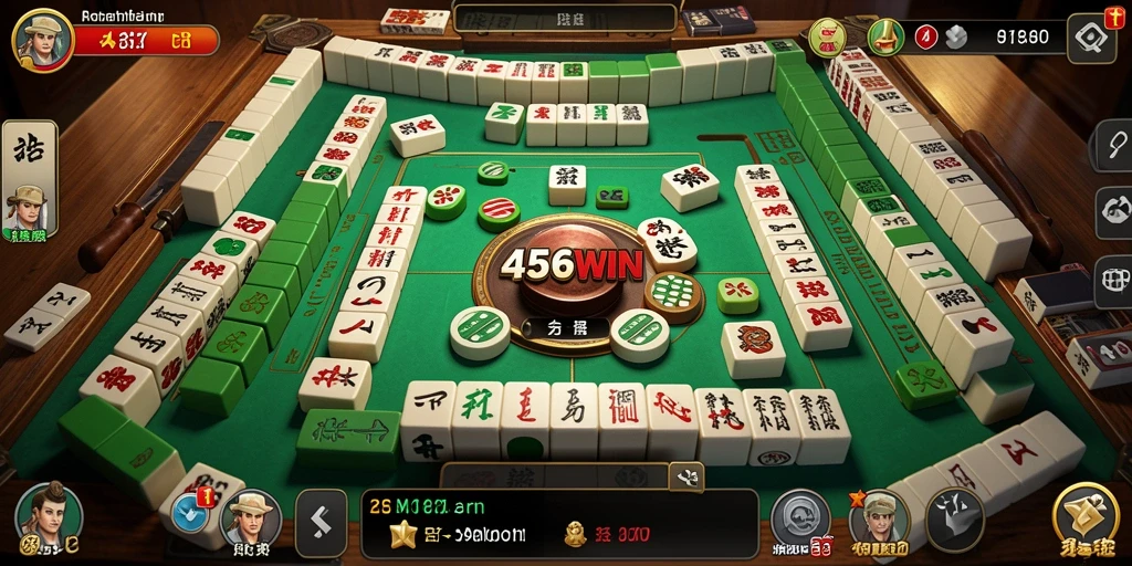 Tampilan gameplay Mahjong yang seru di 456WIN.