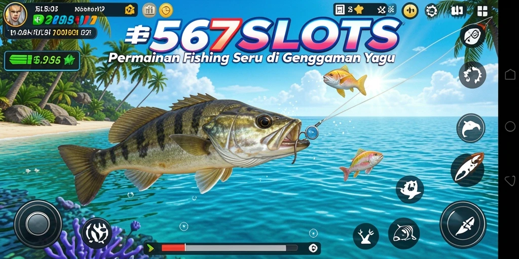Tampilan gameplay memancing yang menarik dan seru dari 567SLOTS.