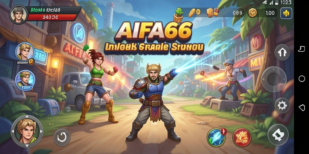 Tampilan gameplay AIFA66 yang mengasyikkan dan penuh warna.