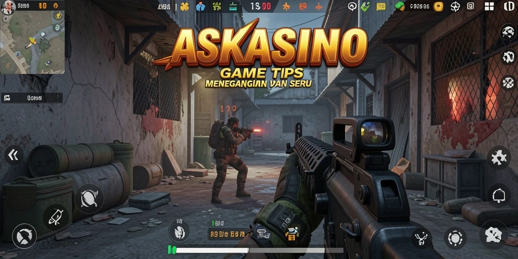 Screenshot utama menampilkan aksi konyol dalam gameplay TPS.
