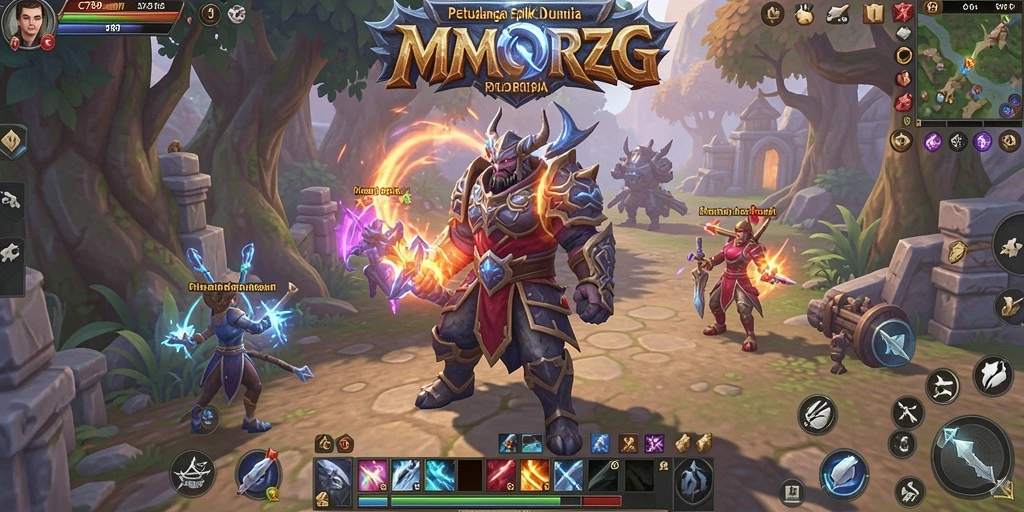 Tampilan seru gameplay dalam dunia MMORPG C789.