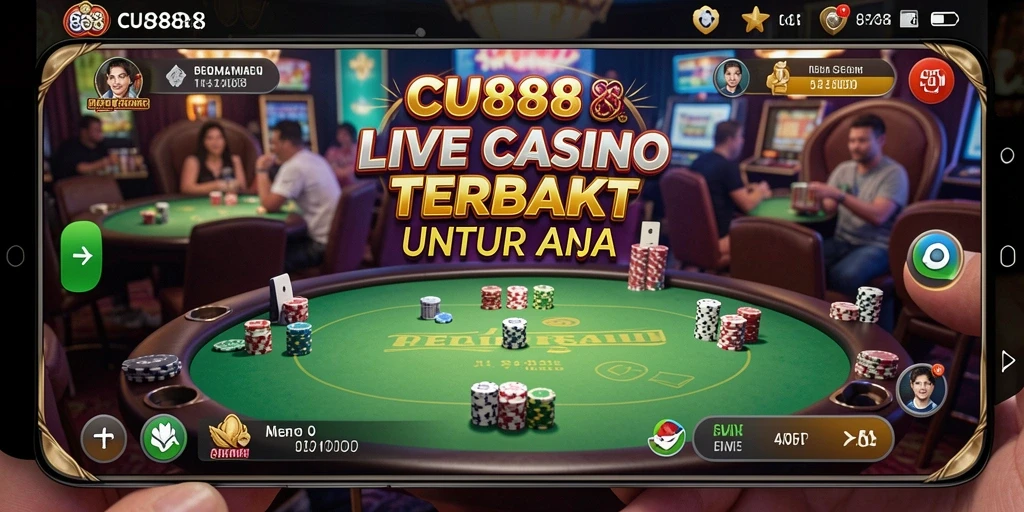 Tampilan menarik dari CU888 saat bermain Live Casino.