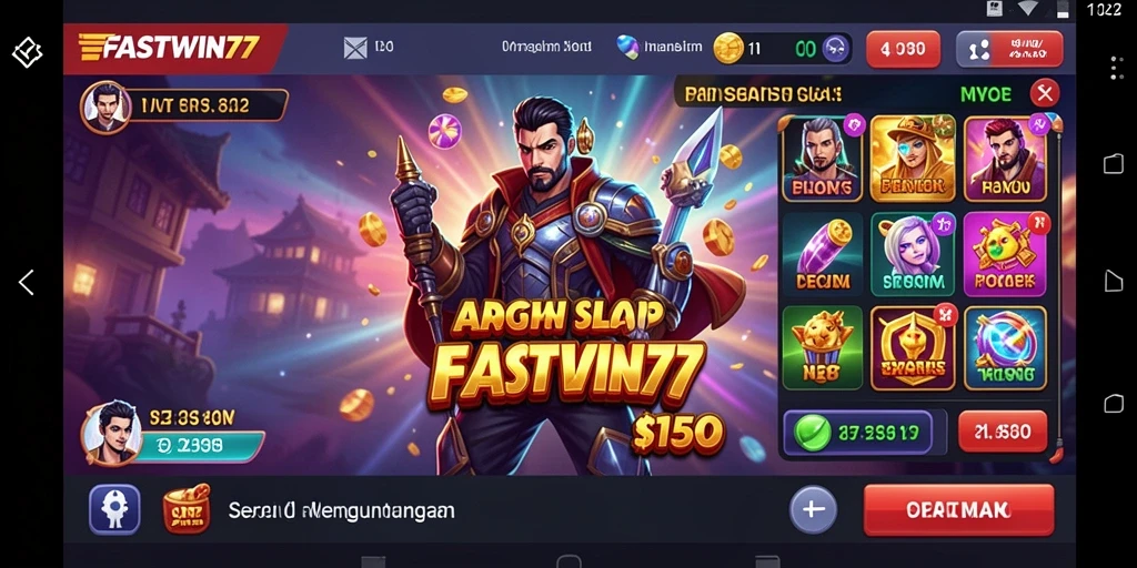 Screenshot gameplay FASTWIN77 menampilkan keseruan bermain slot yang mengasyikkan.
