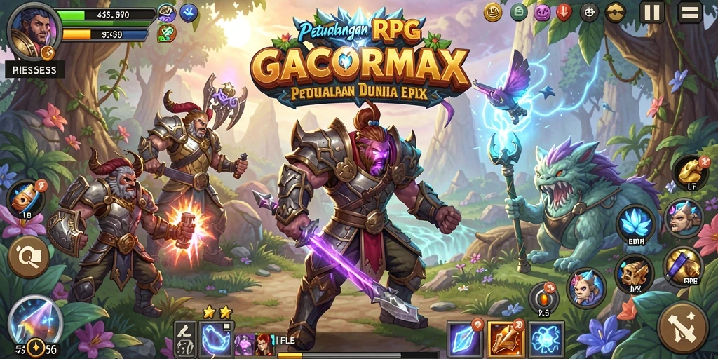 Tampilan gameplay seru di dunia RPG GACORMAX.