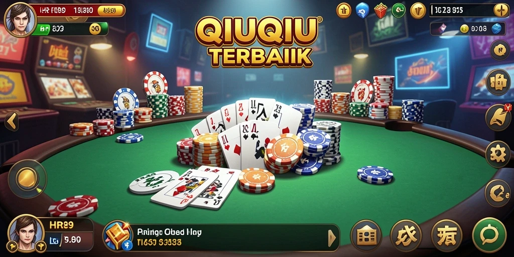 Screenshot gameplay HR89 menampilkan aksi QiuQiu yang mendebarkan.