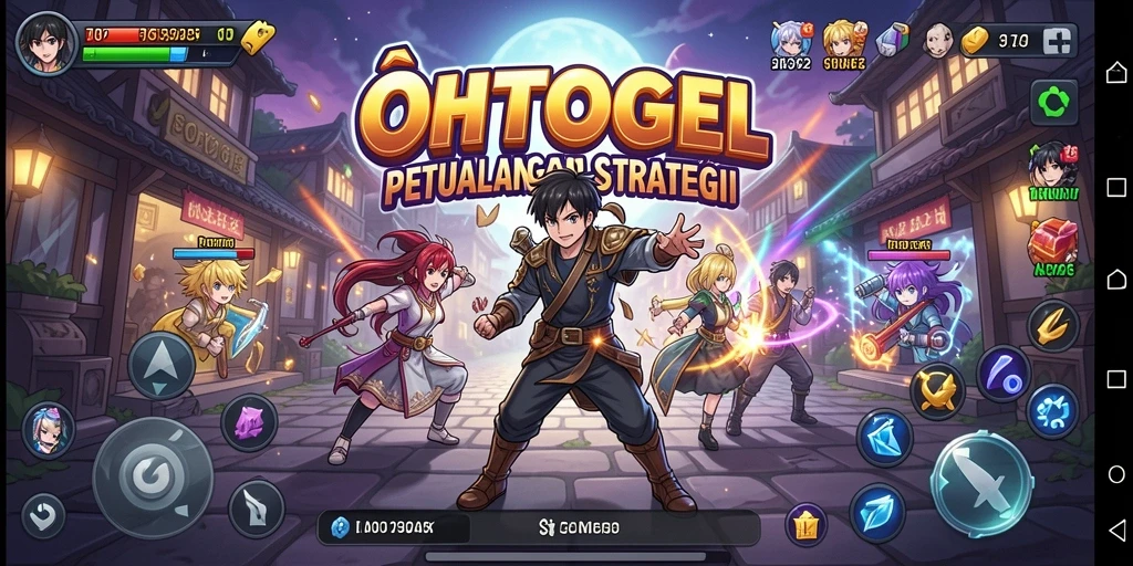 Tampilan gameplay OHTOGEL yang penuh aksi dan karakter menarik.