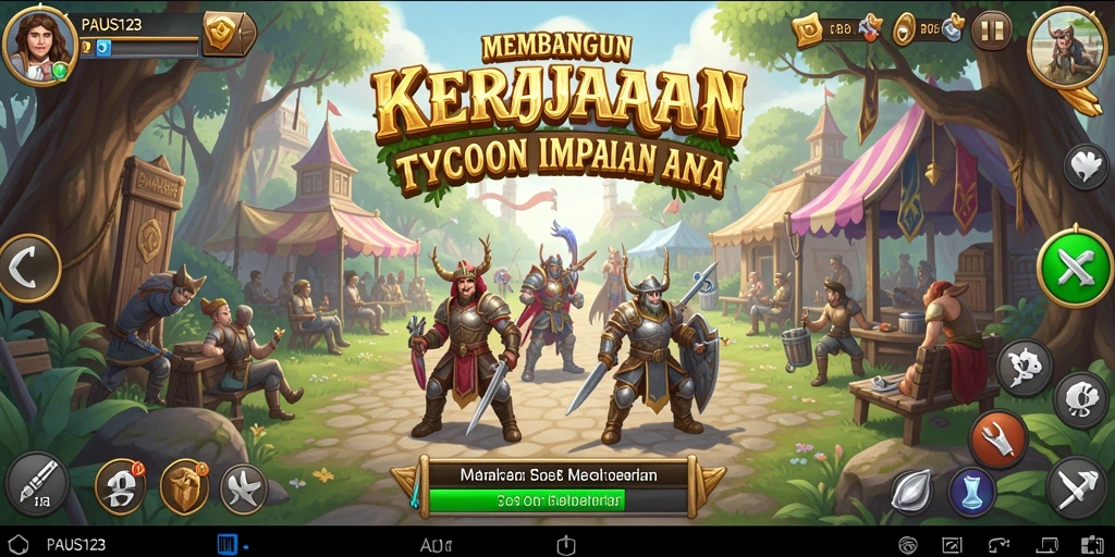 Screenshot utama PAUS123 menampilkan gameplay Tycoon yang seru dan menarik.