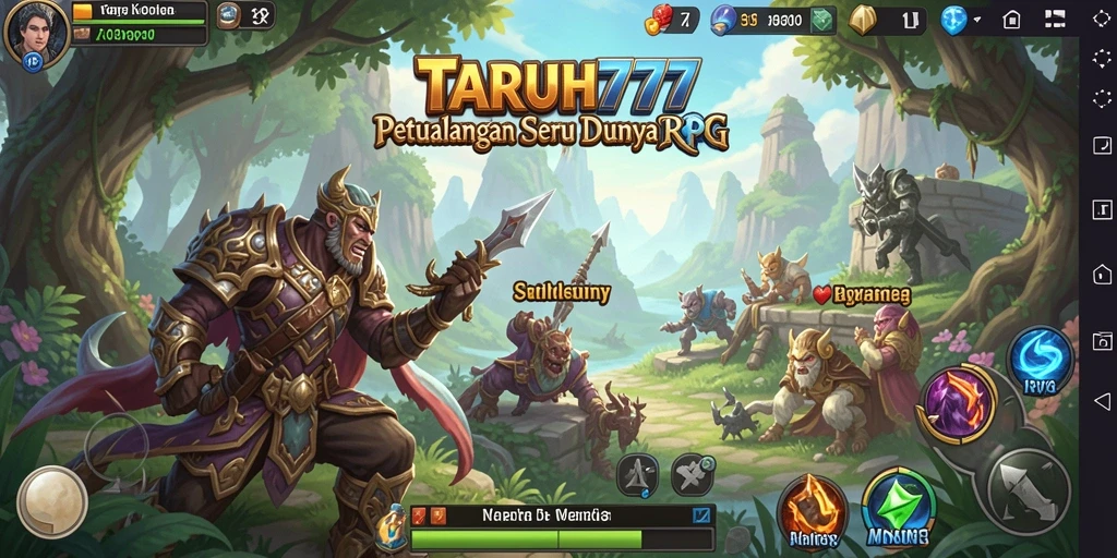 Tampilan gameplay RPG yang menarik di TARUH777 dengan pemandangan yang menakjubkan.