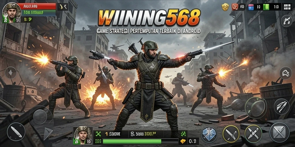 Screenshot gameplay WINNING568 menampilkan aksi pertempuran yang seru.